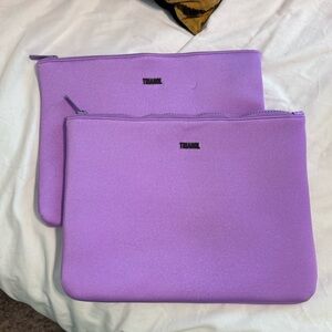 2 Purple Triangl Bags NWOT